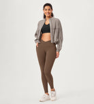 28 ODCLOUD Crossover Lounge Yoga Waist Leggings with Pockets - ododos