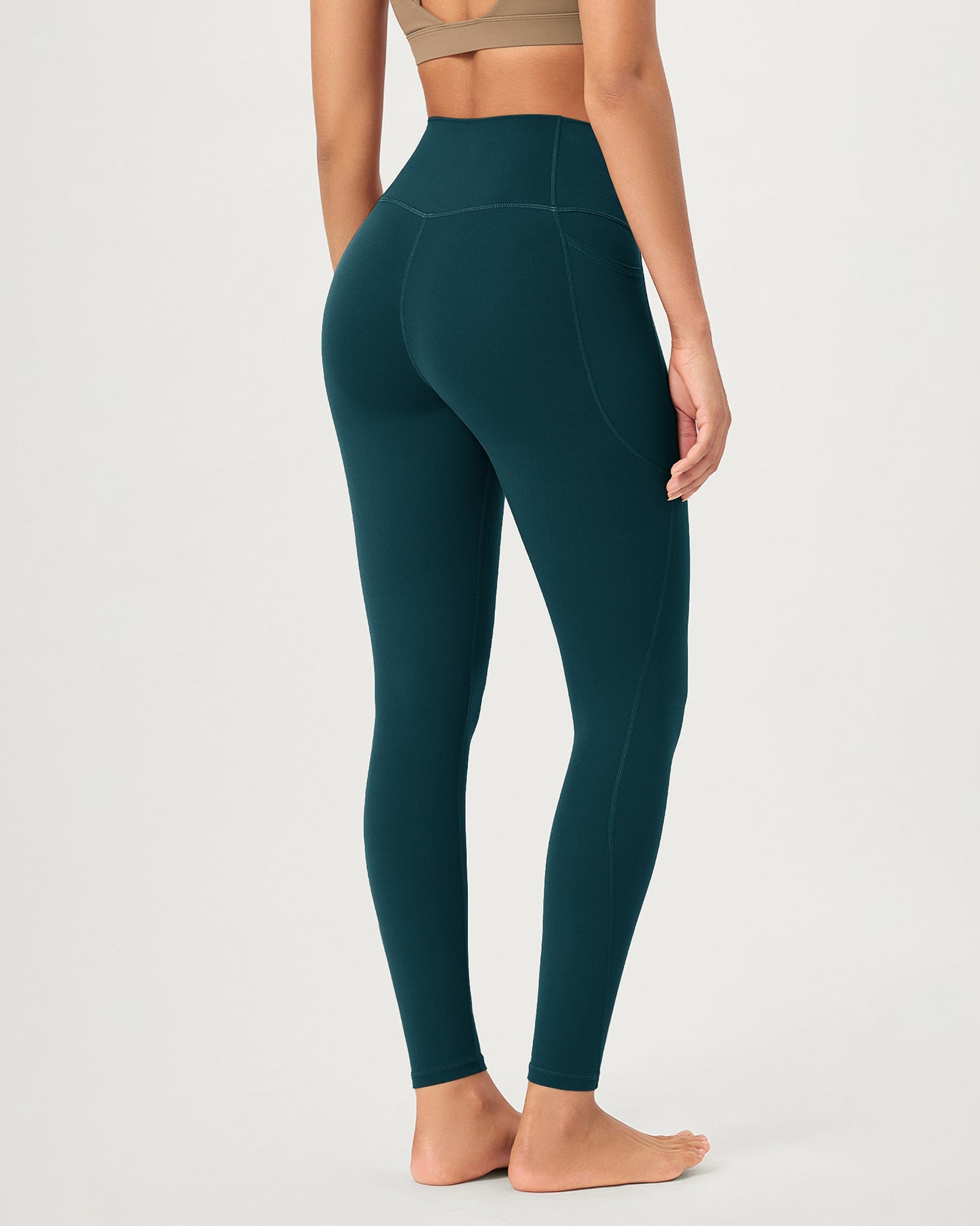 28 ODCLOUD Crossover Lounge Yoga Waist Leggings with Pockets - ododos