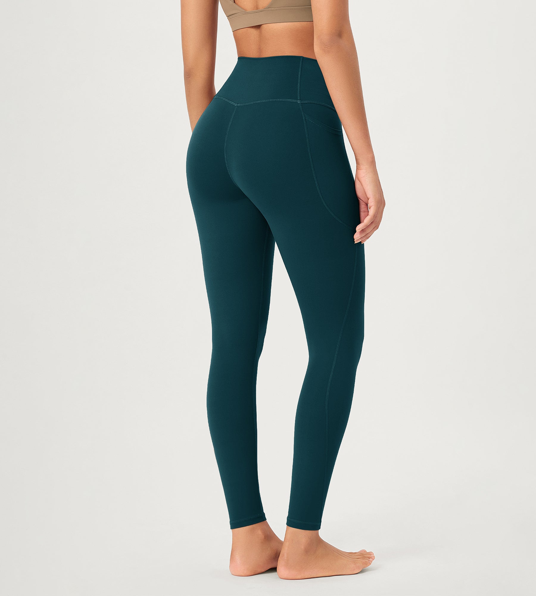 28 ODCLOUD Crossover Lounge Yoga Waist Leggings with Pockets - ododos