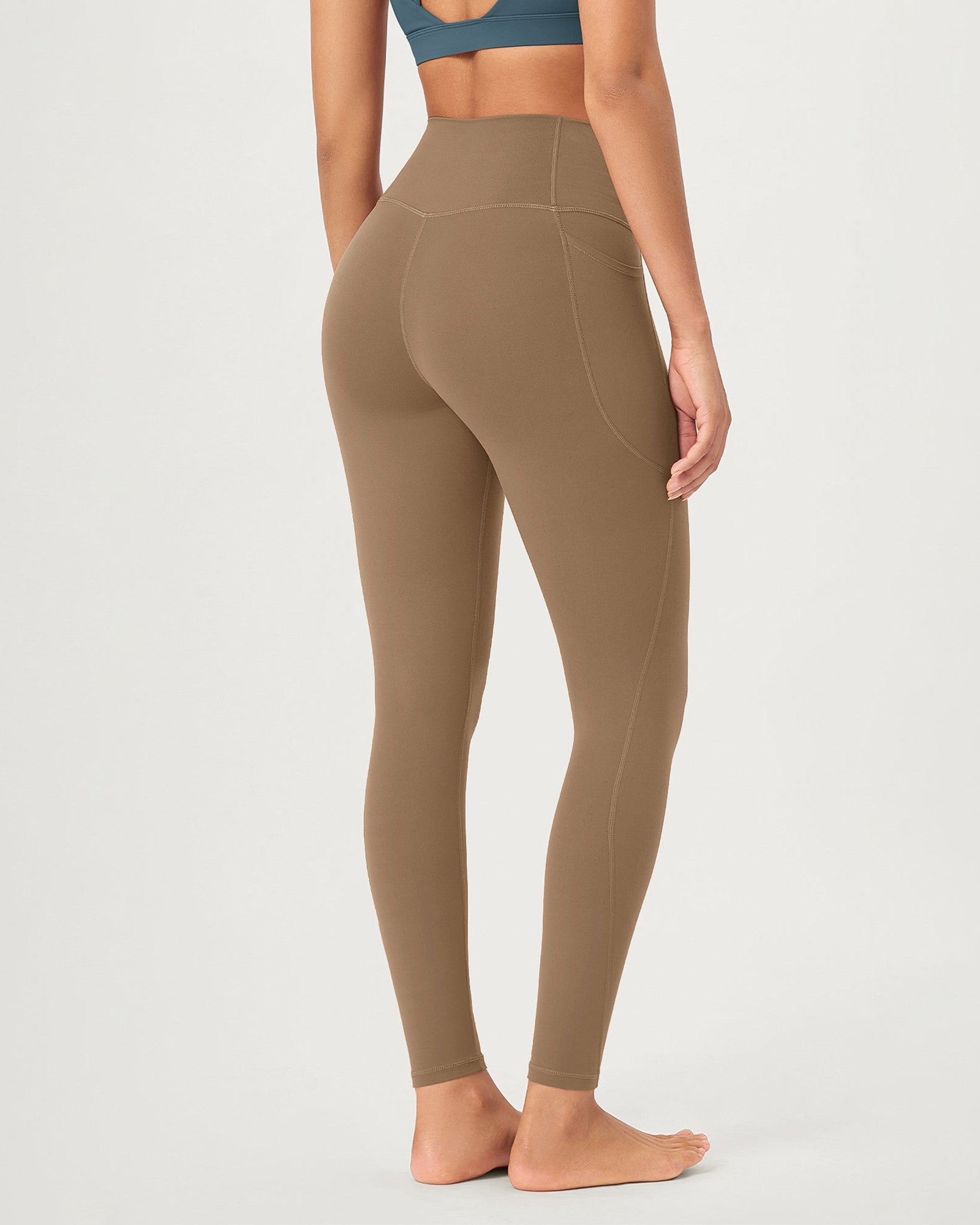 28 ODCLOUD Crossover Lounge Yoga Waist Leggings with Pockets - ododos