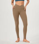 28 ODCLOUD Crossover Lounge Yoga Waist Leggings with Pockets - ododos