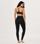 25 / 28 Gathered Crossover Lounge Yoga Leggings with Pockets - ododos