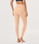 25 / 28 Gathered Crossover Lounge Yoga Leggings with Pockets - ododos