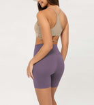 Cloud Feeling 6 Crossover Yoga Shorts - ododos