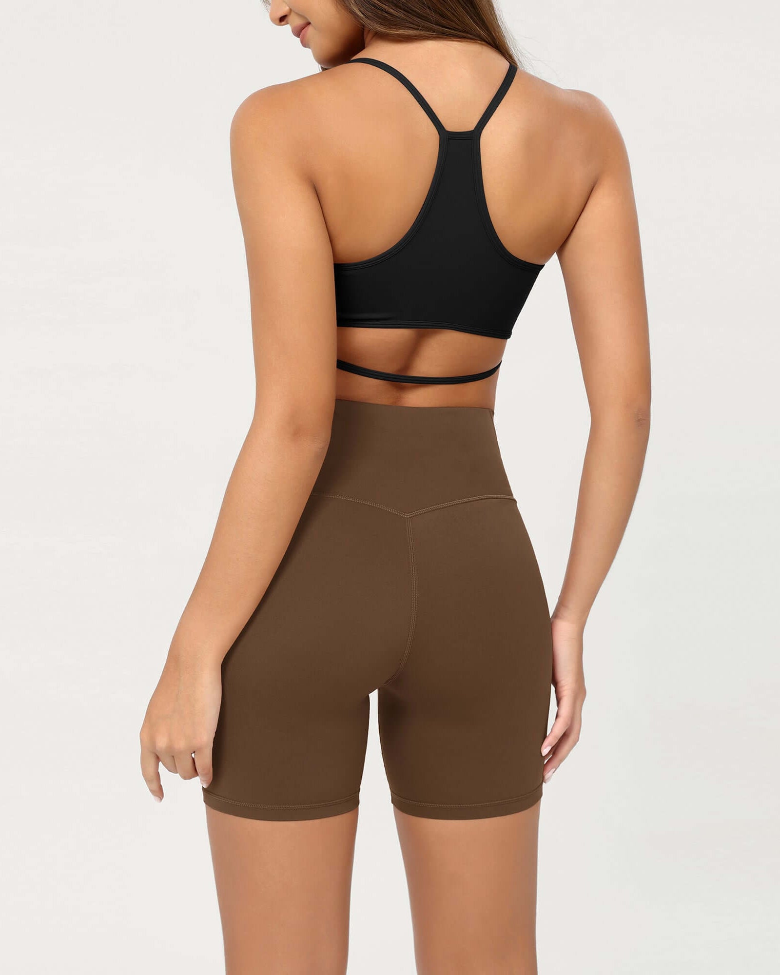 Cloud Feeling 6 Crossover Yoga Shorts - ododos