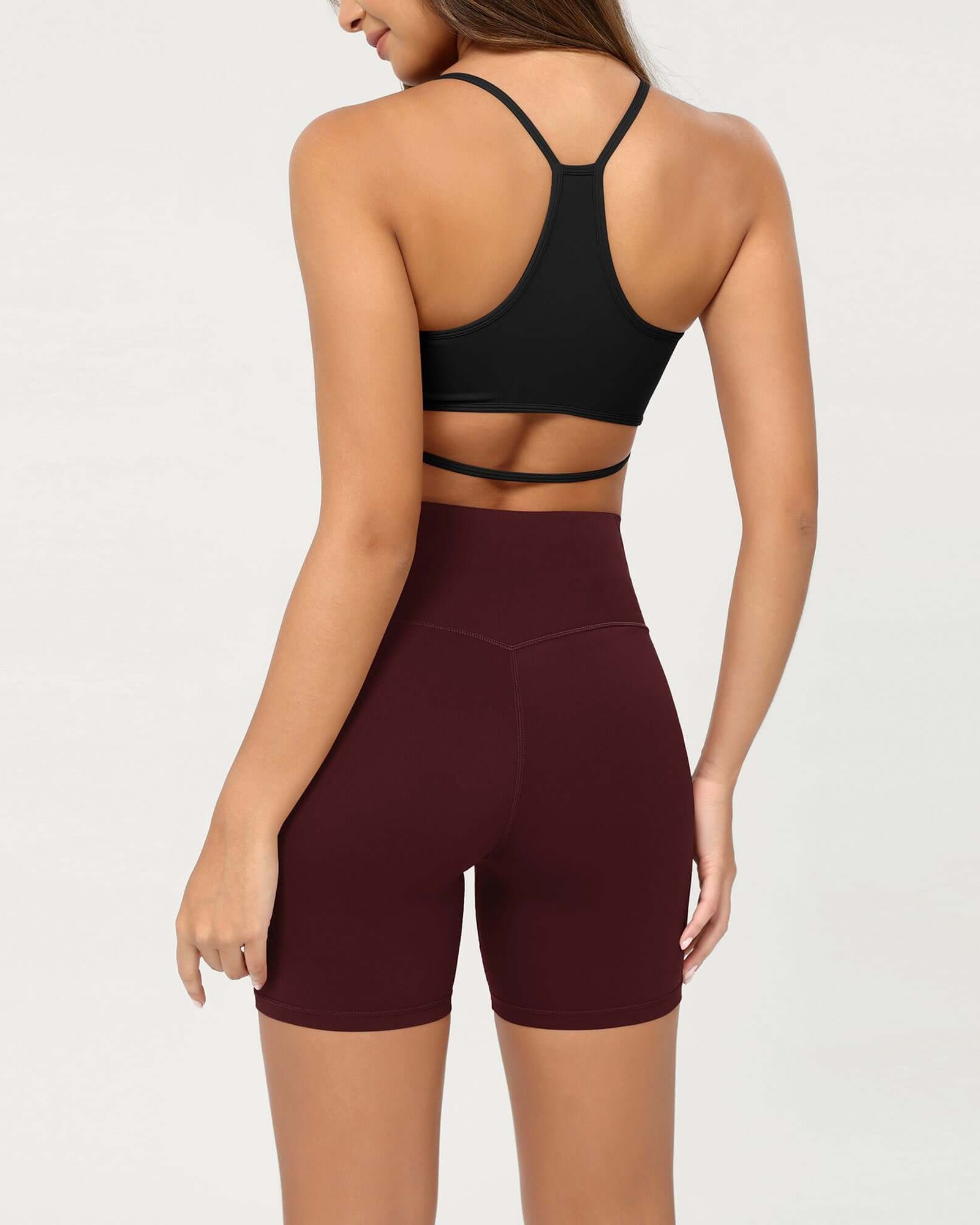 Cloud Feeling 6 Crossover Yoga Shorts - ododos