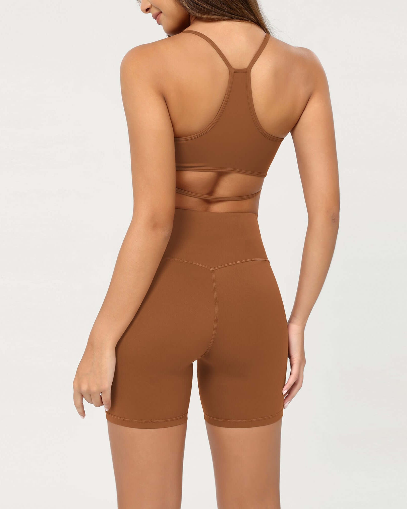 Cloud Feeling 6 Crossover Yoga Shorts - ododos