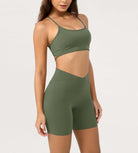 Cloud Feeling 6 Crossover Yoga Shorts - ododos