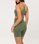 Cloud Feeling 6 Crossover Yoga Shorts - ododos