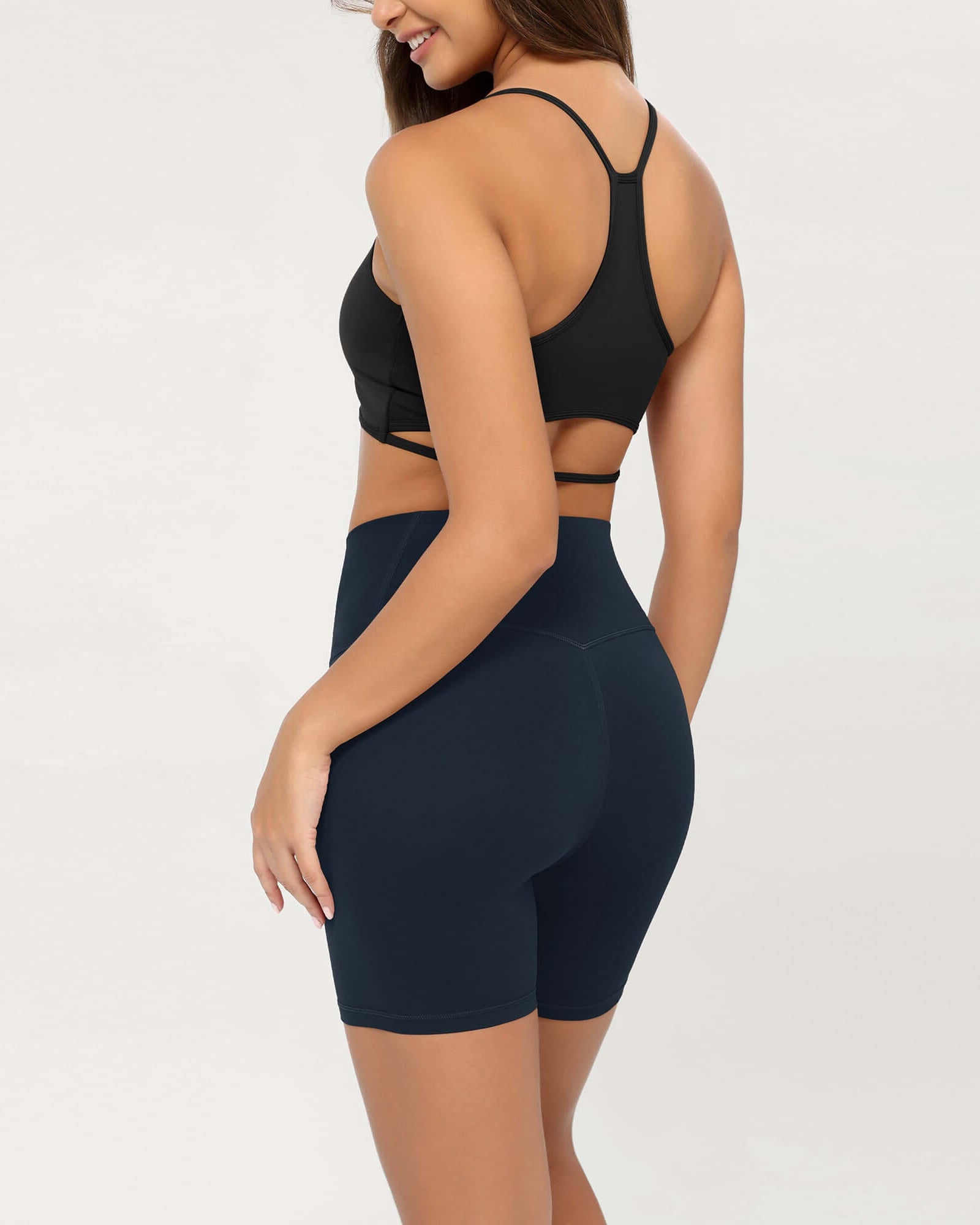 Cloud Feeling 6 Crossover Yoga Shorts - ododos