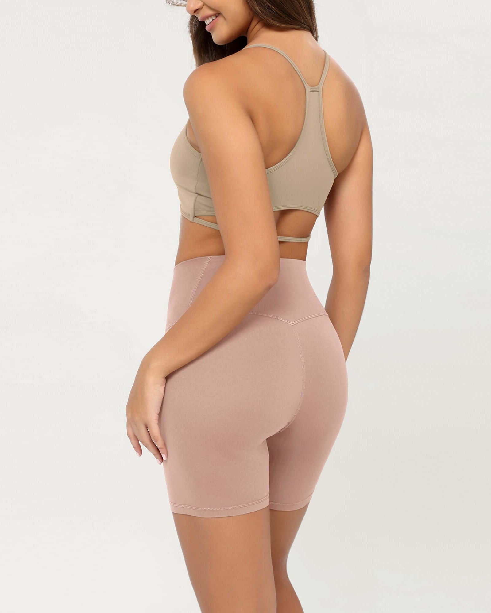 Cloud Feeling 6 Crossover Yoga Shorts - ododos