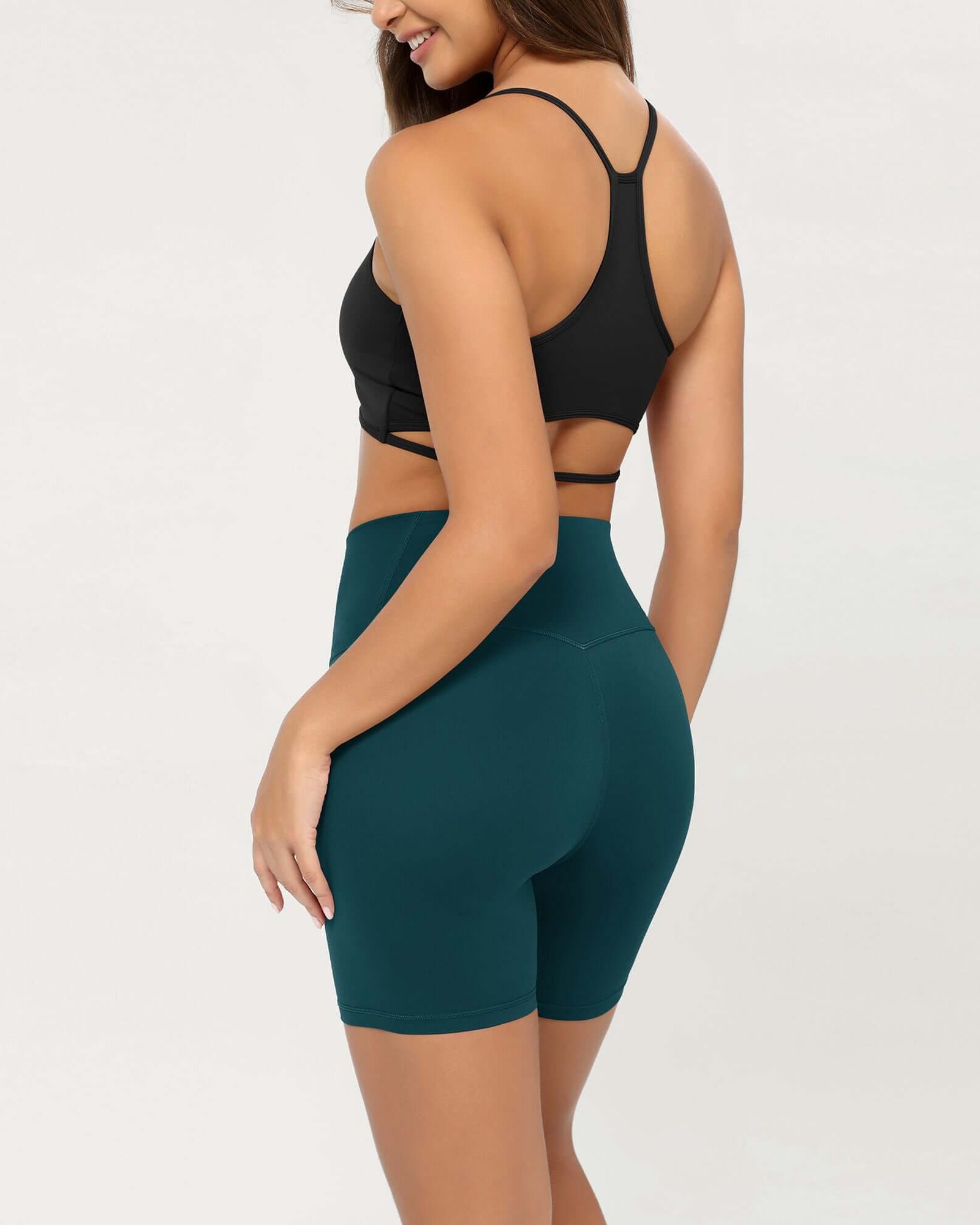 Cloud Feeling 6 Crossover Yoga Shorts - ododos