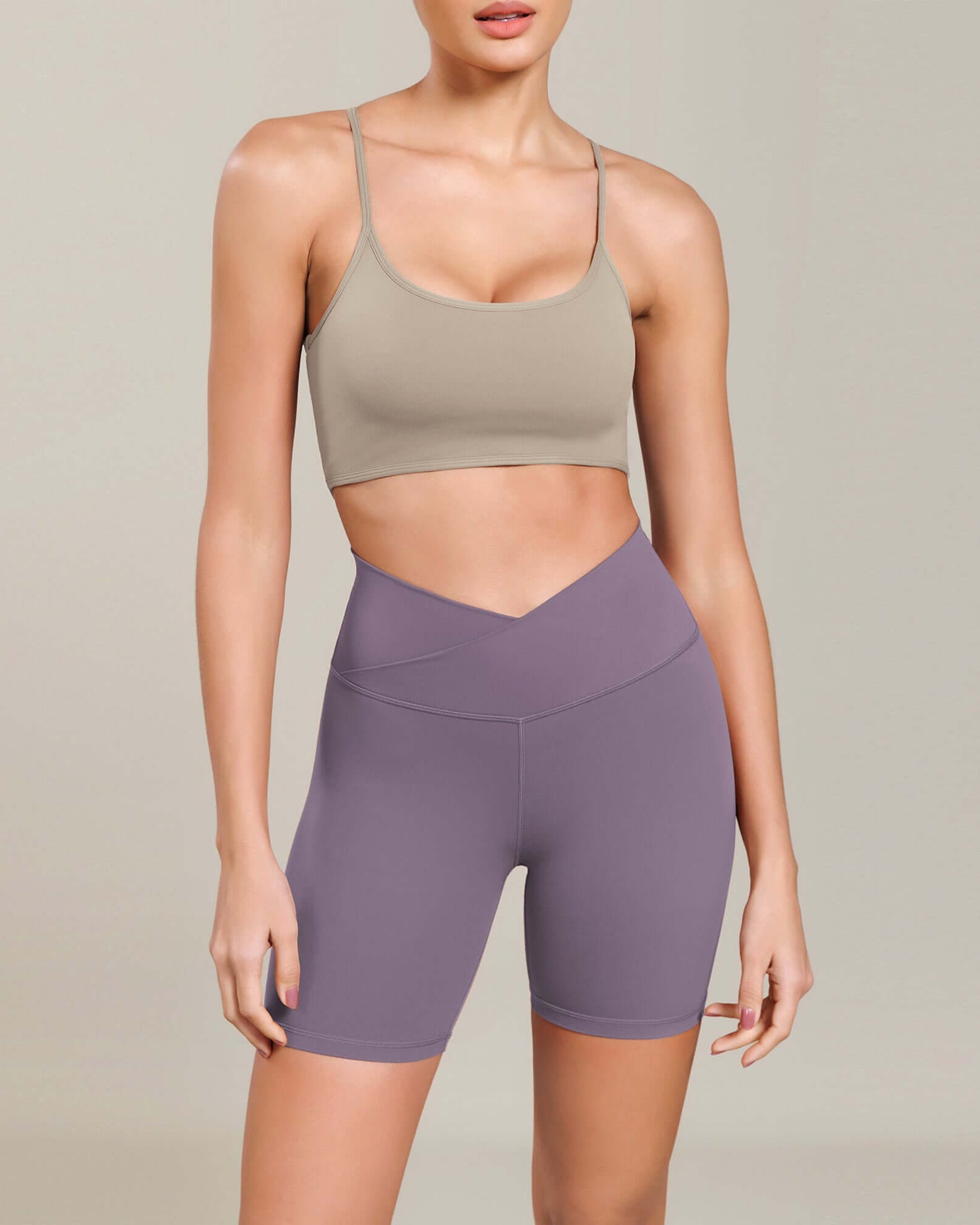 Cloud Feeling 6 Cross Waist Yoga Lounge Shorts - ododos