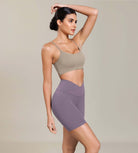 Cloud Feeling 6 Cross Waist Yoga Lounge Shorts - ododos