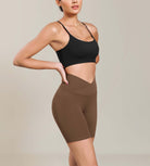 Cloud Feeling 6 Cross Waist Yoga Lounge Shorts - ododos