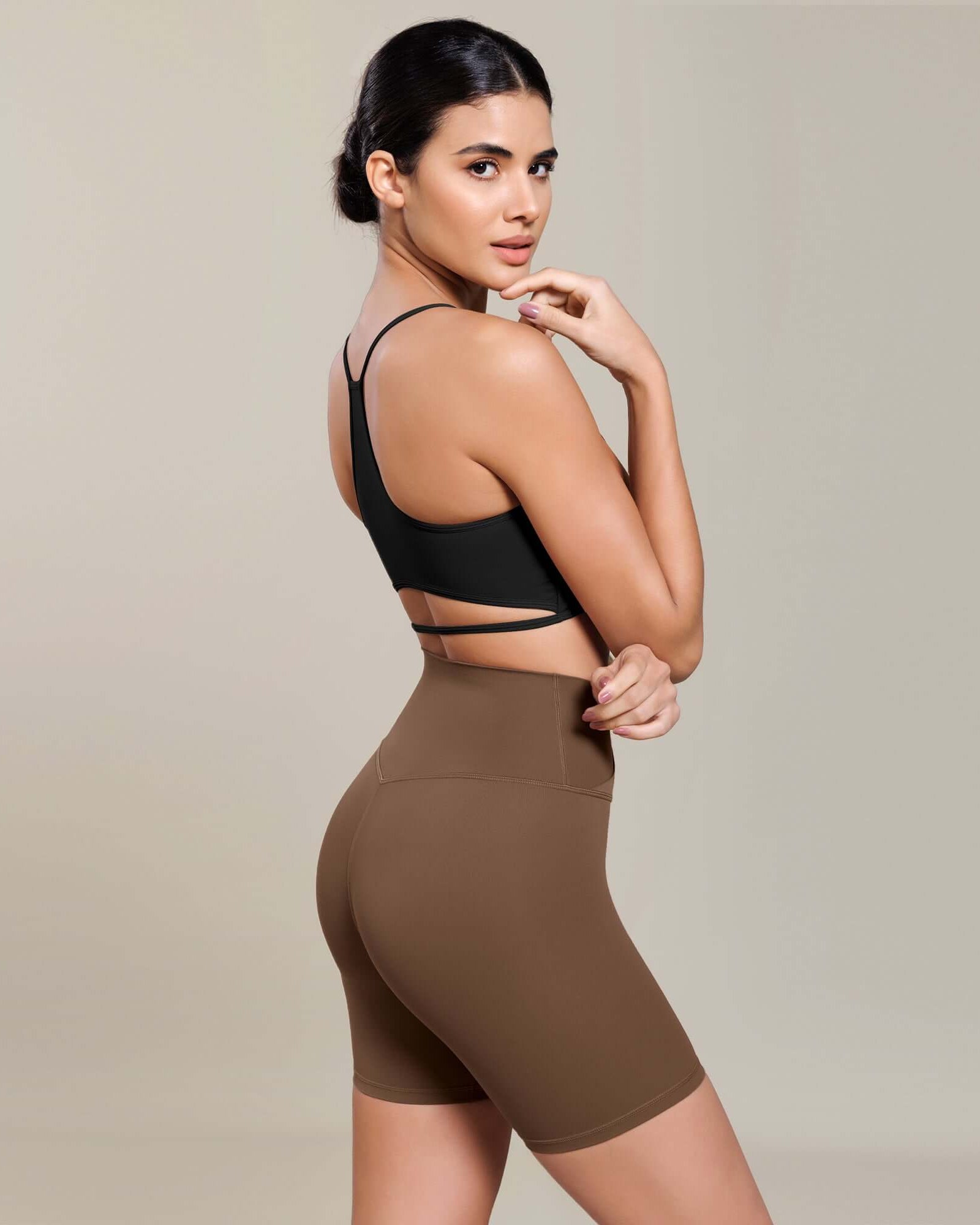 Cloud Feeling 6 Cross Waist Yoga Lounge Shorts - ododos