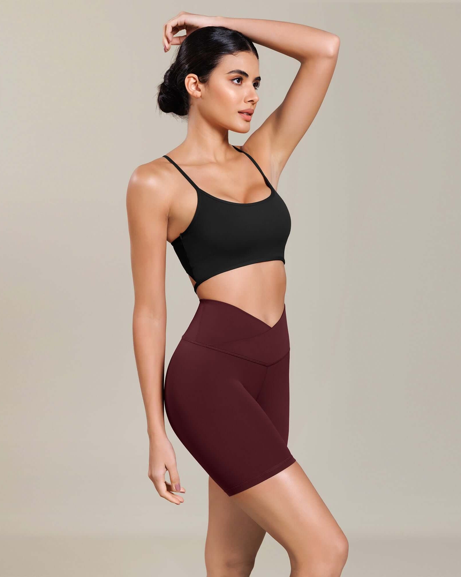 Cloud Feeling 6 Cross Waist Yoga Lounge Shorts - ododos