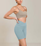 Cloud Feeling 6 Cross Waist Yoga Lounge Shorts - ododos