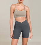 Cloud Feeling 6 Cross Waist Yoga Lounge Shorts - ododos