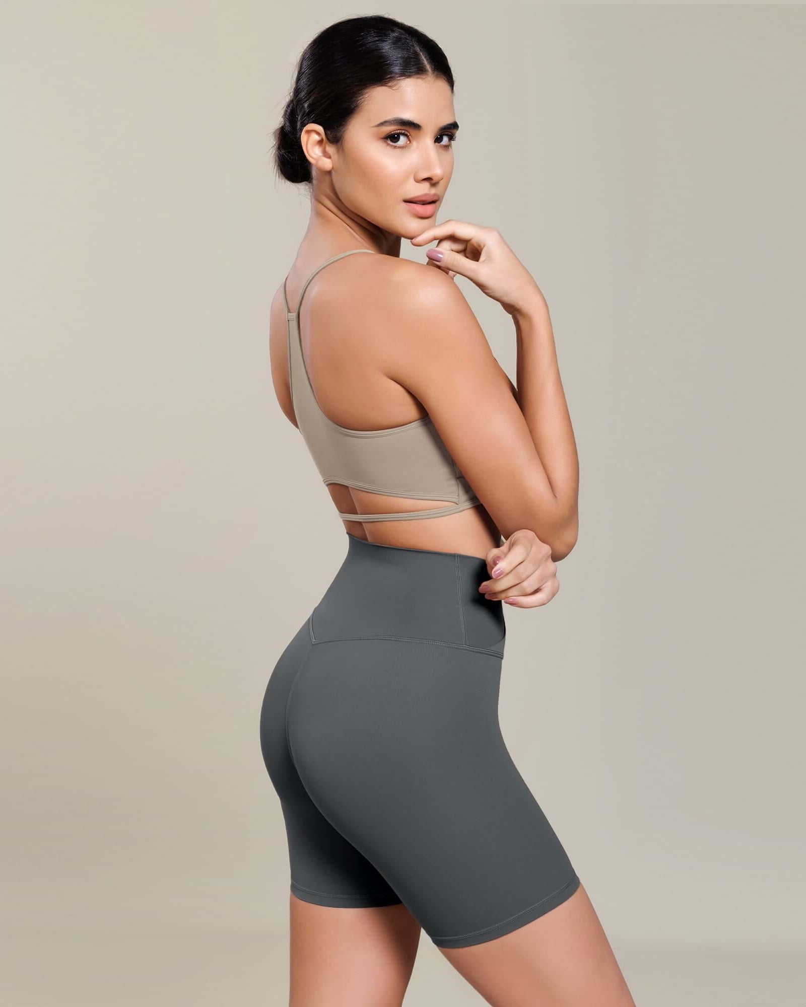 Cloud Feeling 6 Cross Waist Yoga Lounge Shorts - ododos