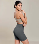 Cloud Feeling 6 Cross Waist Yoga Lounge Shorts - ododos