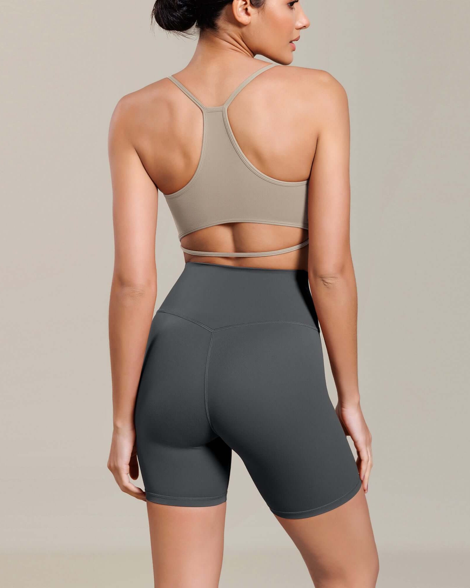 Cloud Feeling 6 Cross Waist Yoga Lounge Shorts - ododos