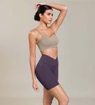 Cloud Feeling 6 Cross Waist Yoga Lounge Shorts - ododos