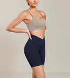 Cloud Feeling 6 Cross Waist Yoga Lounge Shorts - ododos