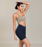 Cloud Feeling 6 Cross Waist Yoga Lounge Shorts - ododos