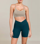 Cloud Feeling 6 Cross Waist Yoga Lounge Shorts - ododos