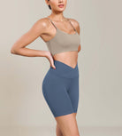 Cloud Feeling 6 Cross Waist Yoga Lounge Shorts - ododos