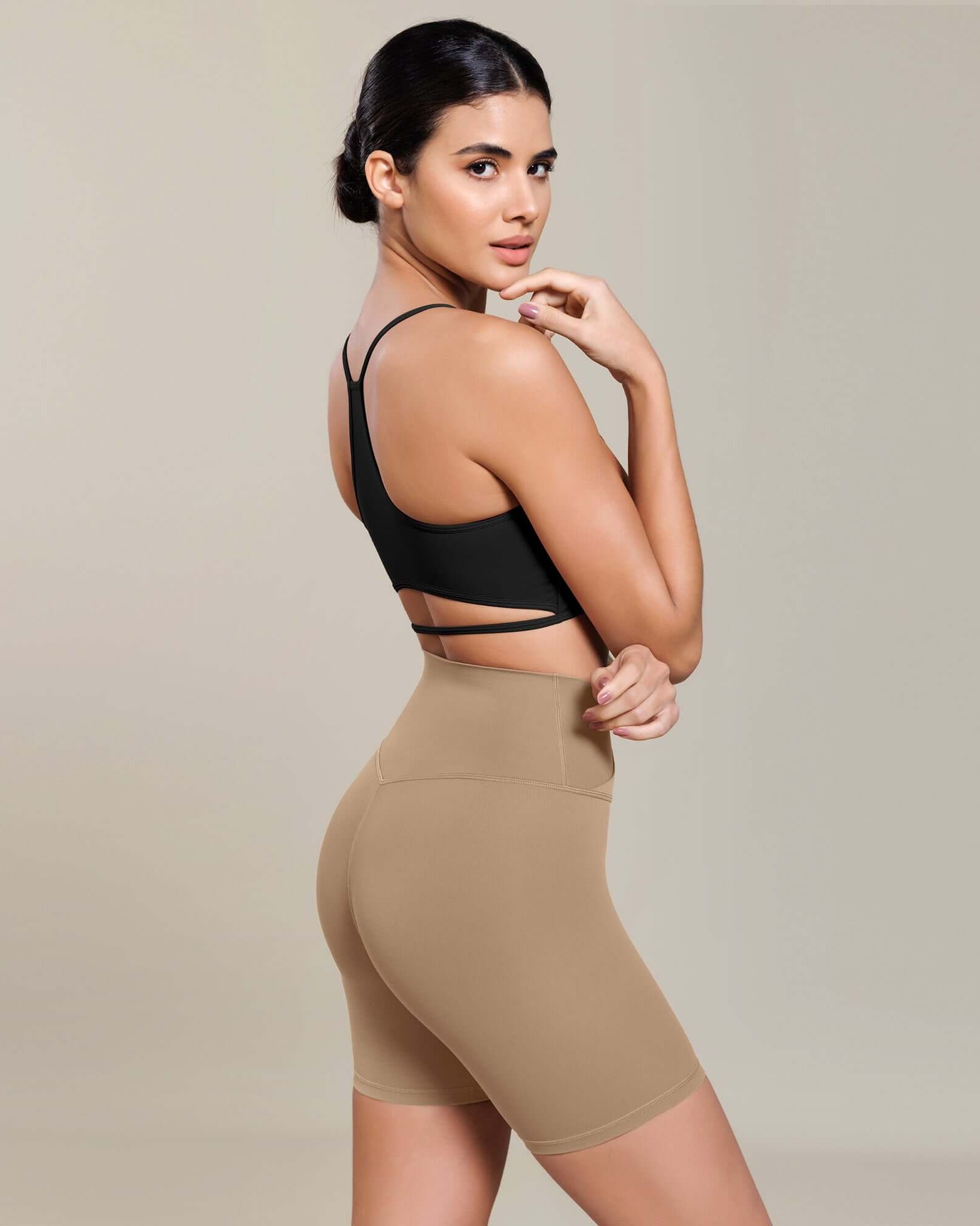 Cloud Feeling 6 Cross Waist Yoga Lounge Shorts - ododos