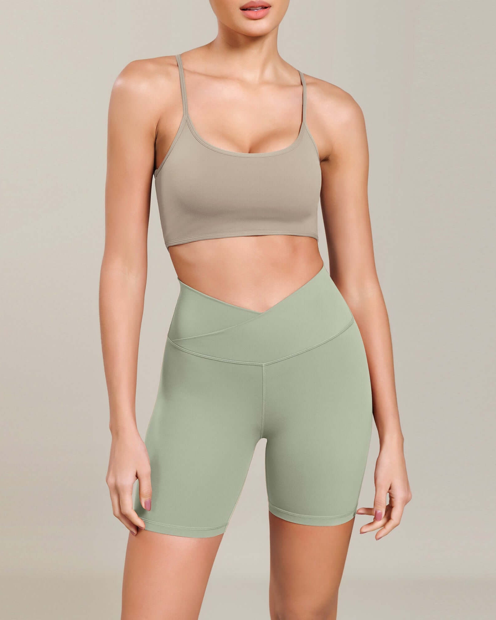 Cloud Feeling 6 Cross Waist Yoga Lounge Shorts - ododos