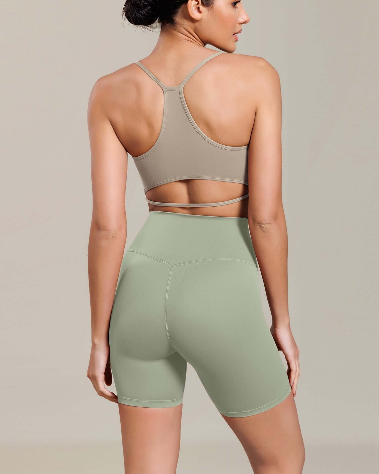 Cloud Feeling 6 Cross Waist Yoga Lounge Shorts - ododos