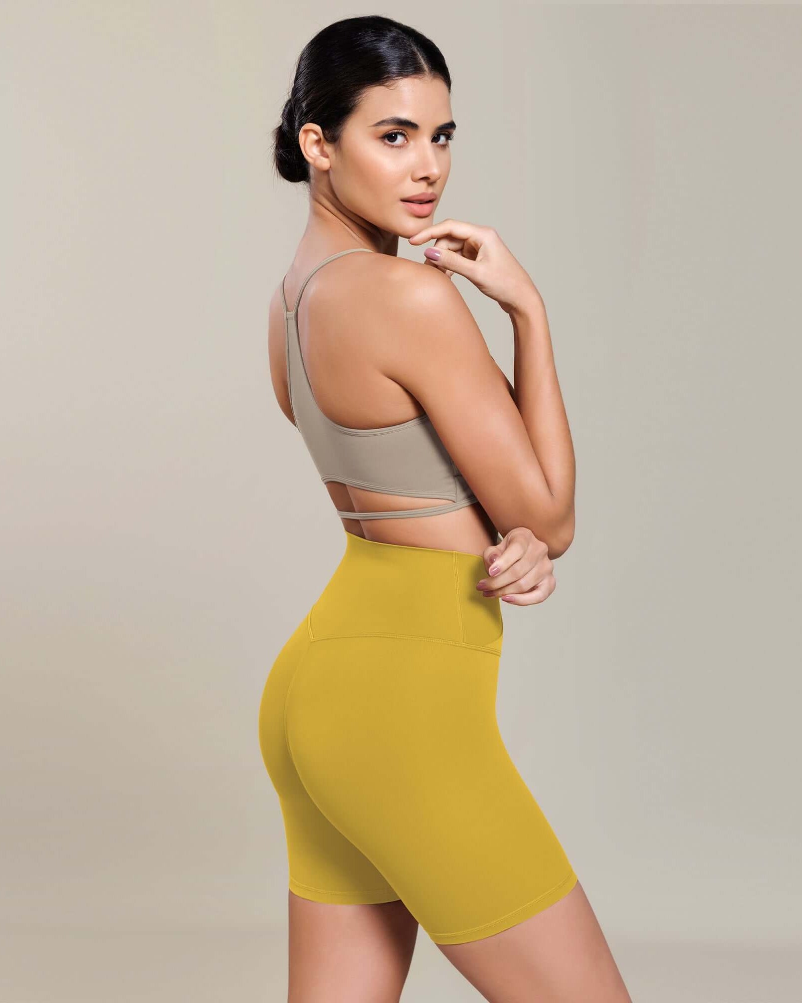 Cloud Feeling 6 Cross Waist Yoga Lounge Shorts - ododos