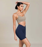 Cloud Feeling 6 Cross Waist Yoga Lounge Shorts - ododos