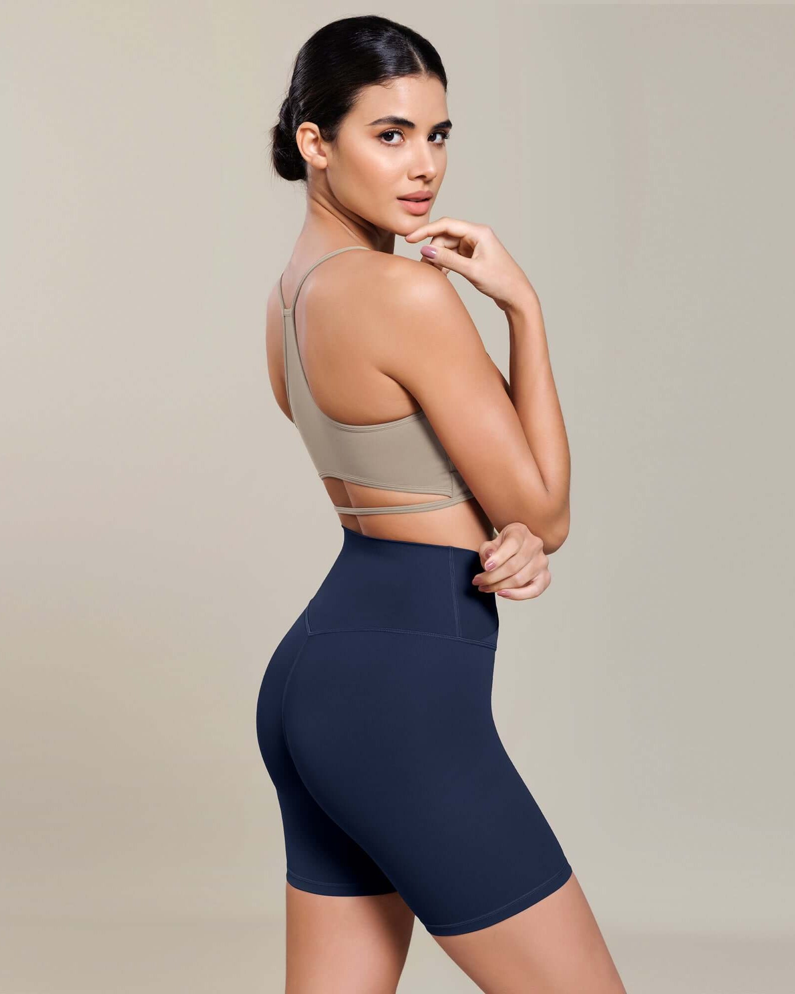 Cloud Feeling 6 Cross Waist Yoga Lounge Shorts - ododos