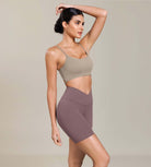 Cloud Feeling 6 Cross Waist Yoga Lounge Shorts - ododos