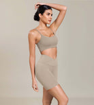 Cloud Feeling 6 Cross Waist Yoga Lounge Shorts - ododos