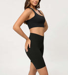 Cloud Feeling 8 Crossover Yoga Shorts - ododos