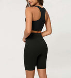 Cloud Feeling 8 Crossover Yoga Shorts - ododos
