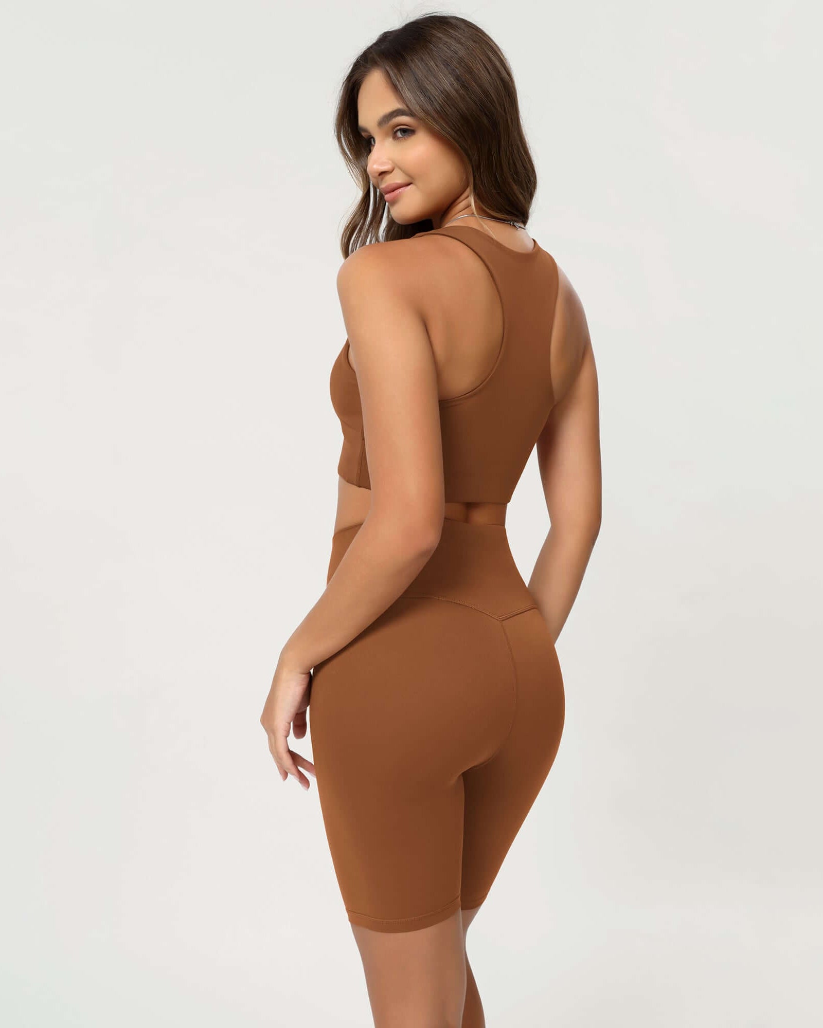 Cloud Feeling 8 Crossover Yoga Shorts - ododos