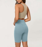 Cloud Feeling 8 Crossover Yoga Shorts - ododos