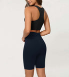 Cloud Feeling 8 Crossover Yoga Shorts - ododos
