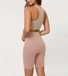 Cloud Feeling 8 Crossover Yoga Shorts - ododos