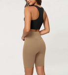 Cloud Feeling 8 Crossover Yoga Shorts - ododos