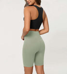 Cloud Feeling 8 Crossover Yoga Shorts - ododos