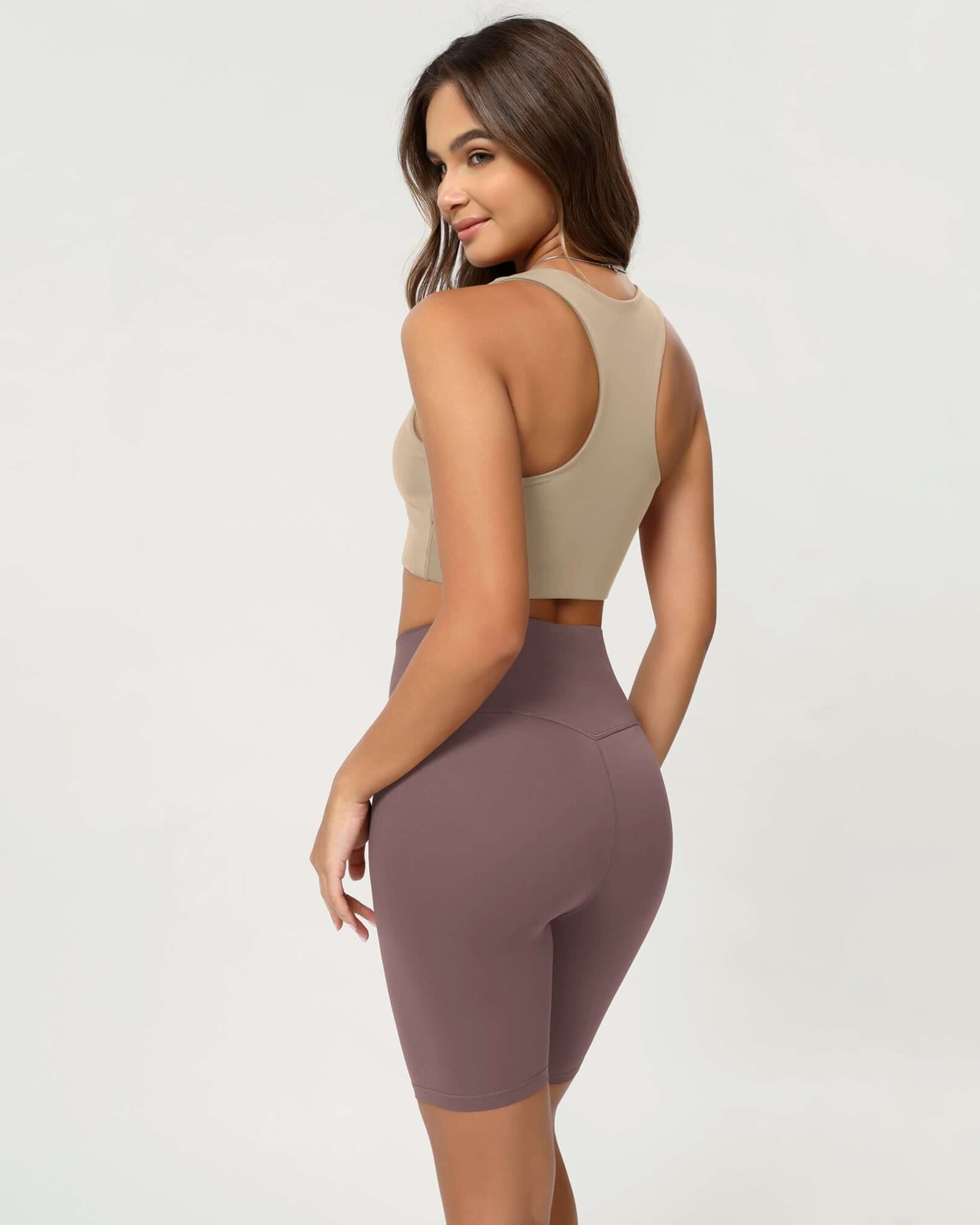 Cloud Feeling 8 Crossover Yoga Shorts - ododos