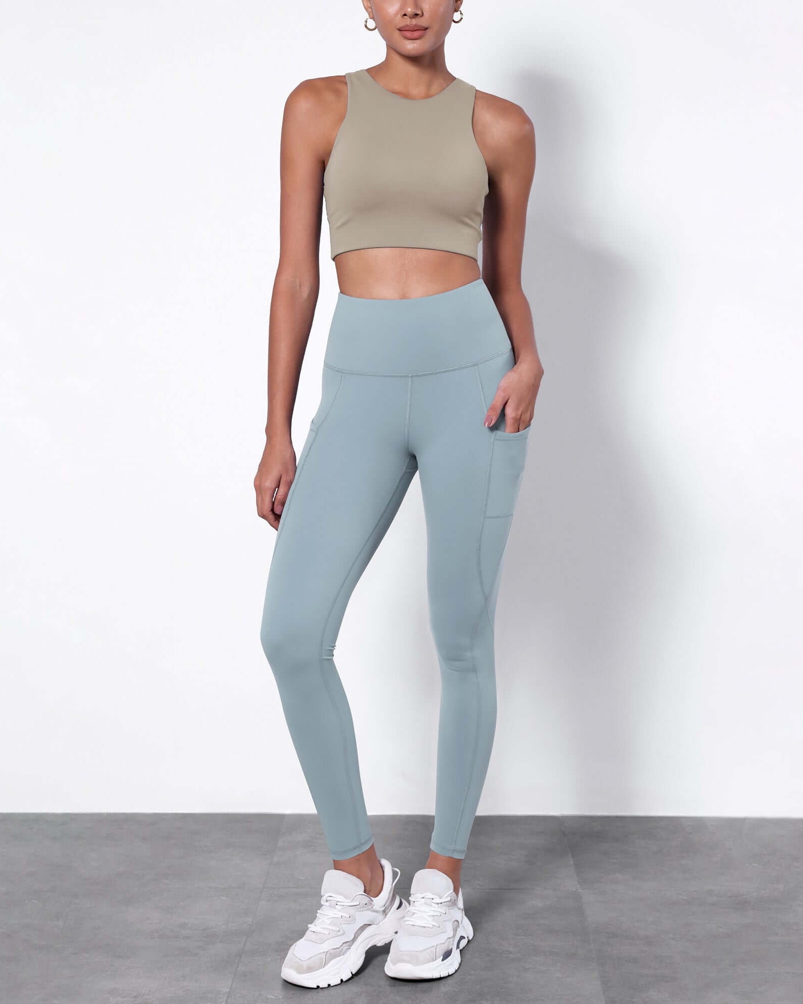 7/8 Fleece Lined Leggings with Pockets - ododos