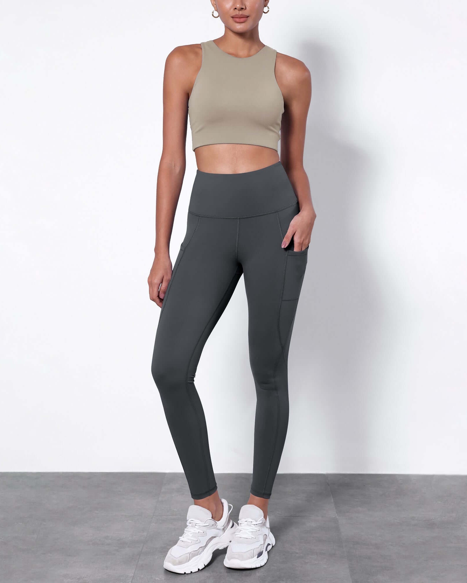 7/8 Fleece Lined Leggings with Pockets - ododos